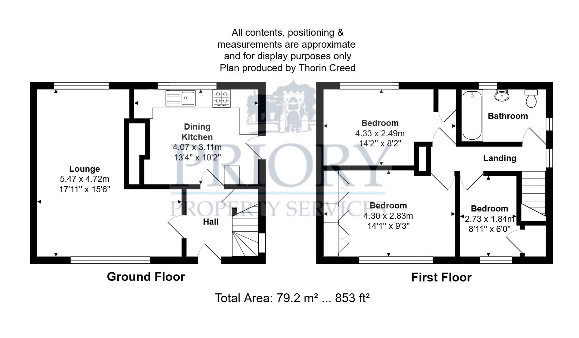11, Church Road, Biddulph floorplan