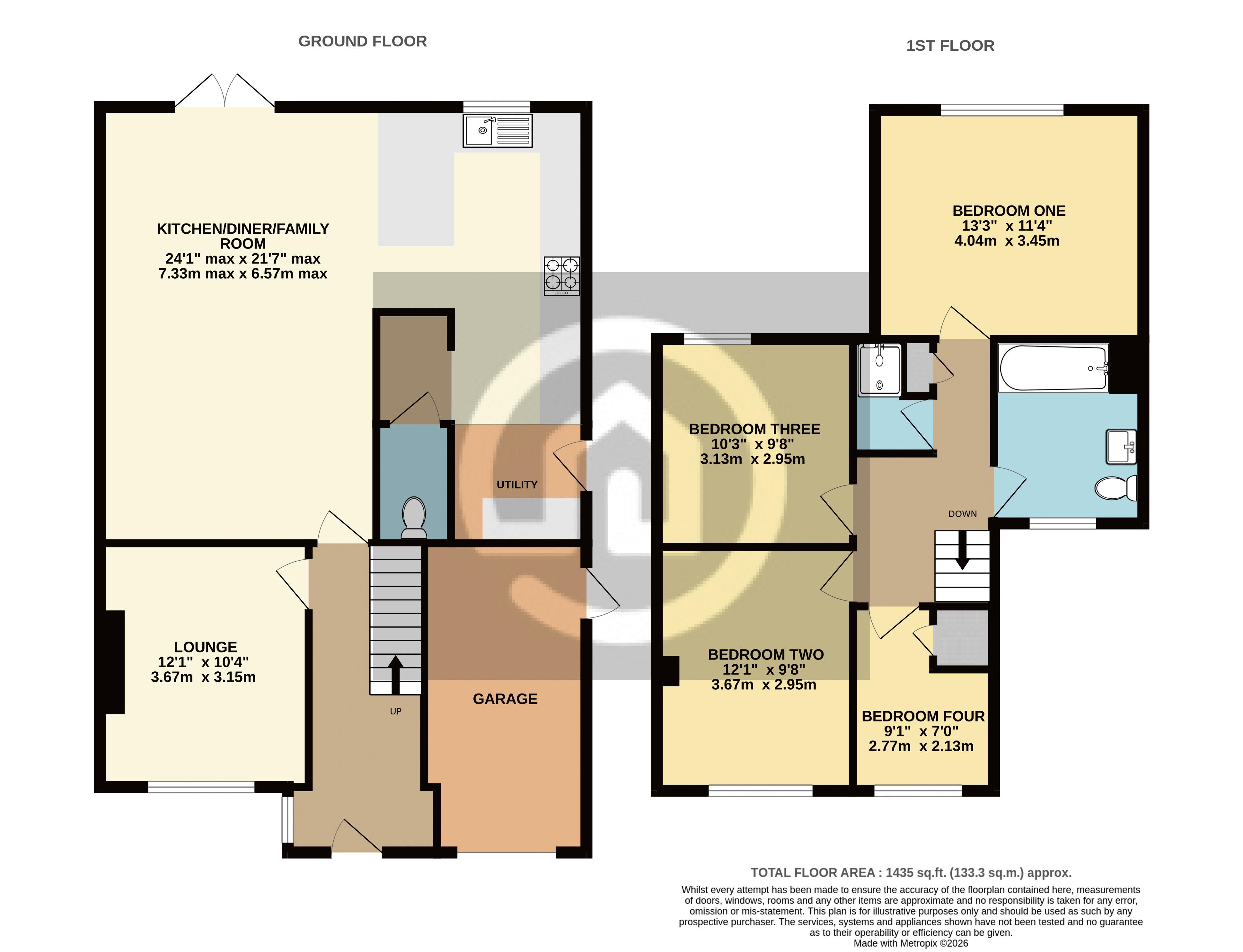 2, The Elms, Bedford floorplan