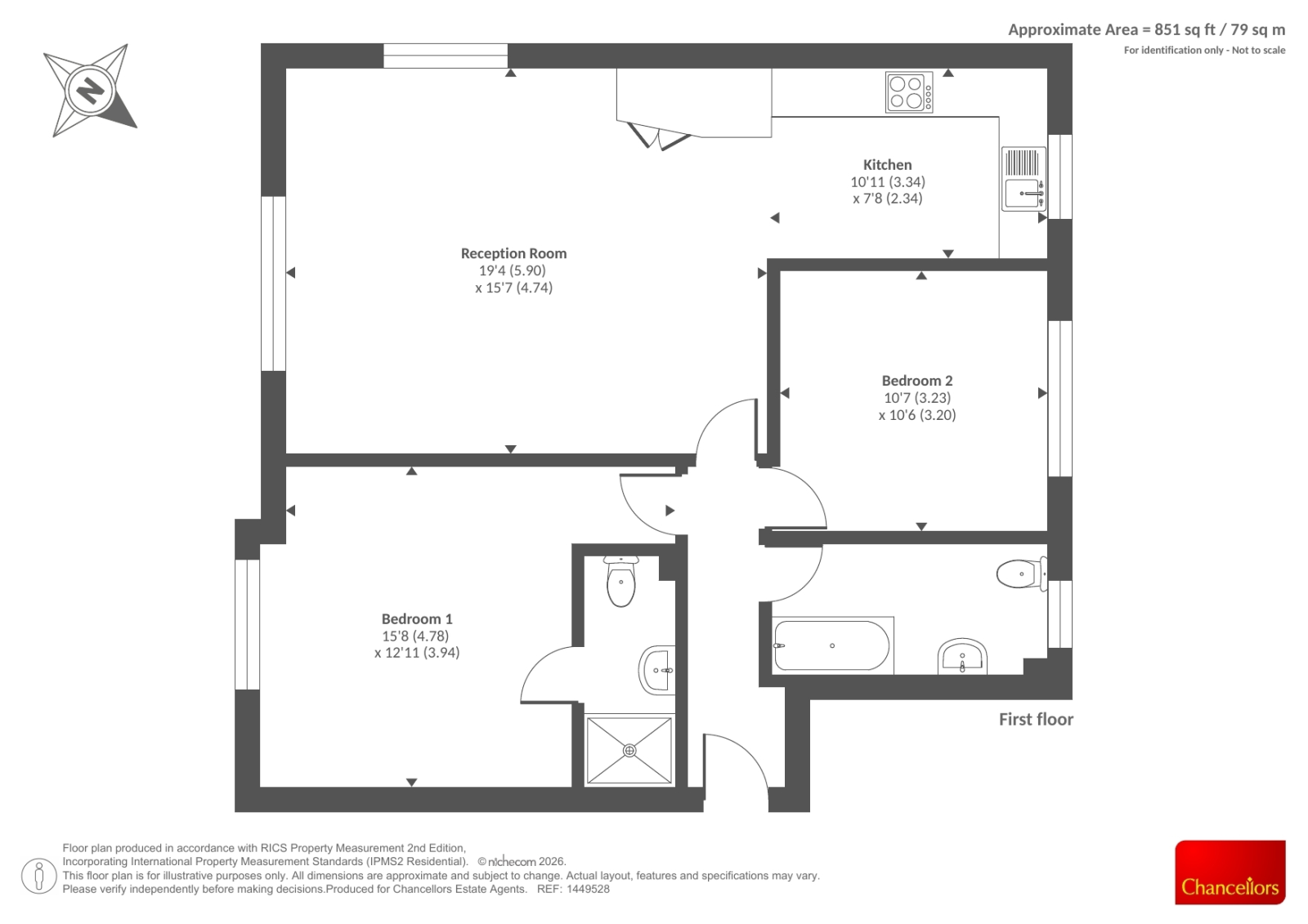 Flat 2 The Squirrels, Squirrel Lane, SL4 floorplan