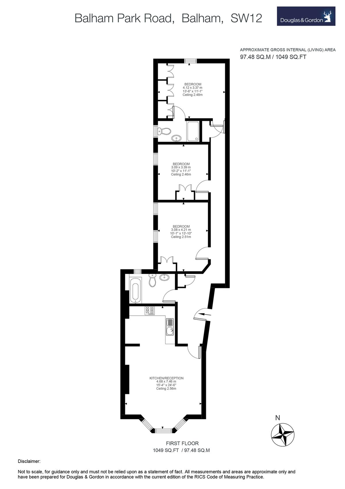 3 bed flat for sale in Balham Park Road, London SW12 Zoopla
