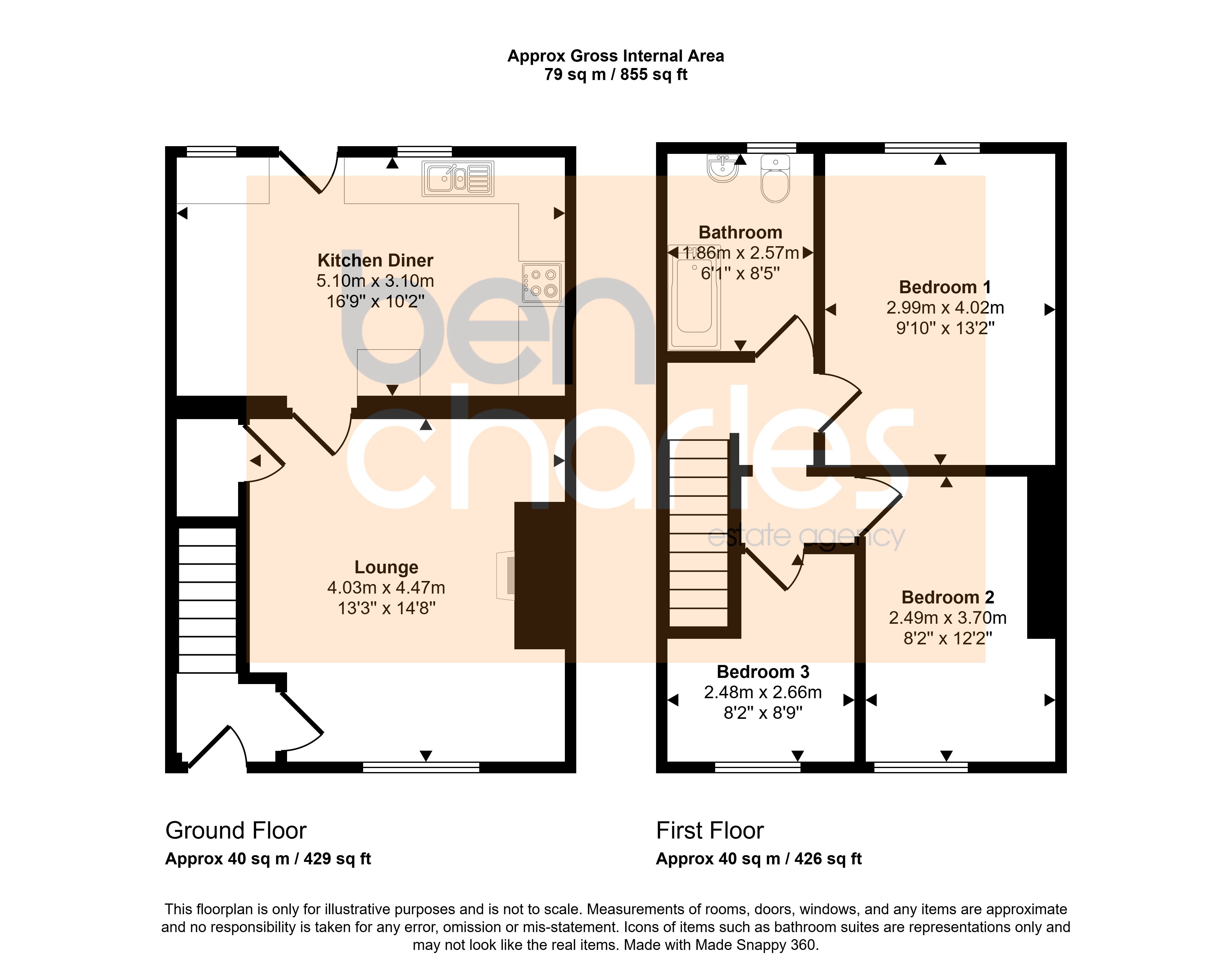18, South View, Sherburn Hill floorplan