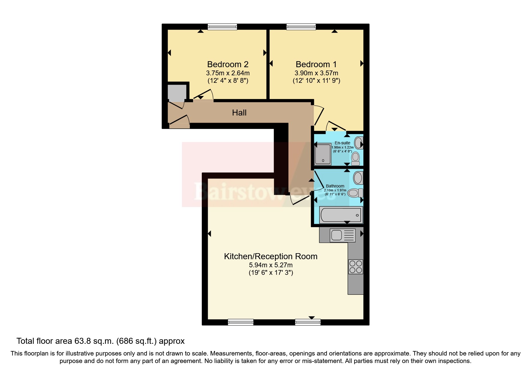 Gosport Road, Walthamstow, London E17, 2 bedroom flat for sale