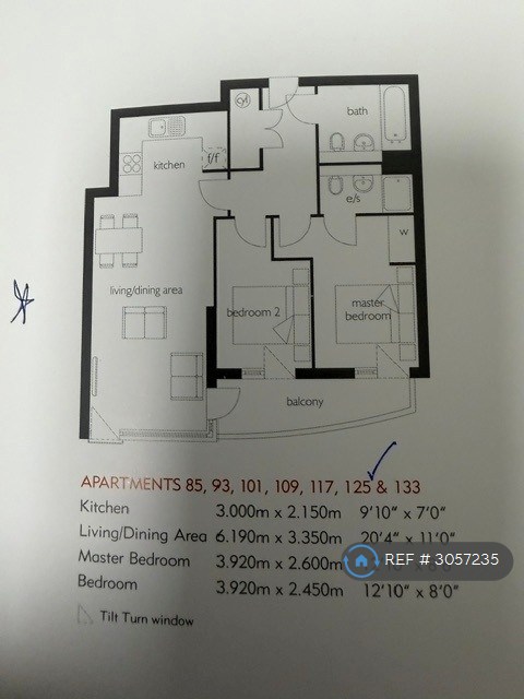 Flat  Merlin Heights, Merlin Heights Waterside Way, London floorplan