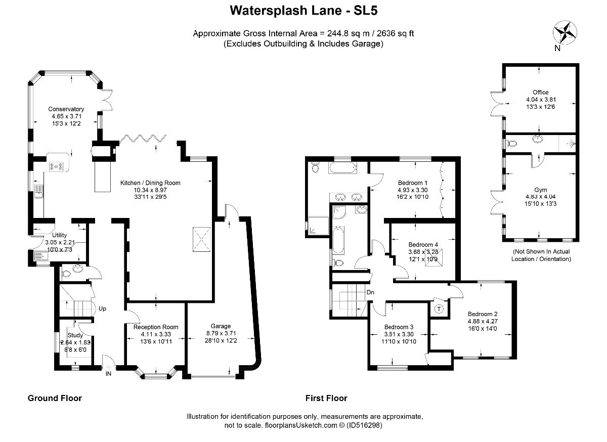 4 Bedrooms Detached house for sale in Watersplash Lane, Ascot SL5
