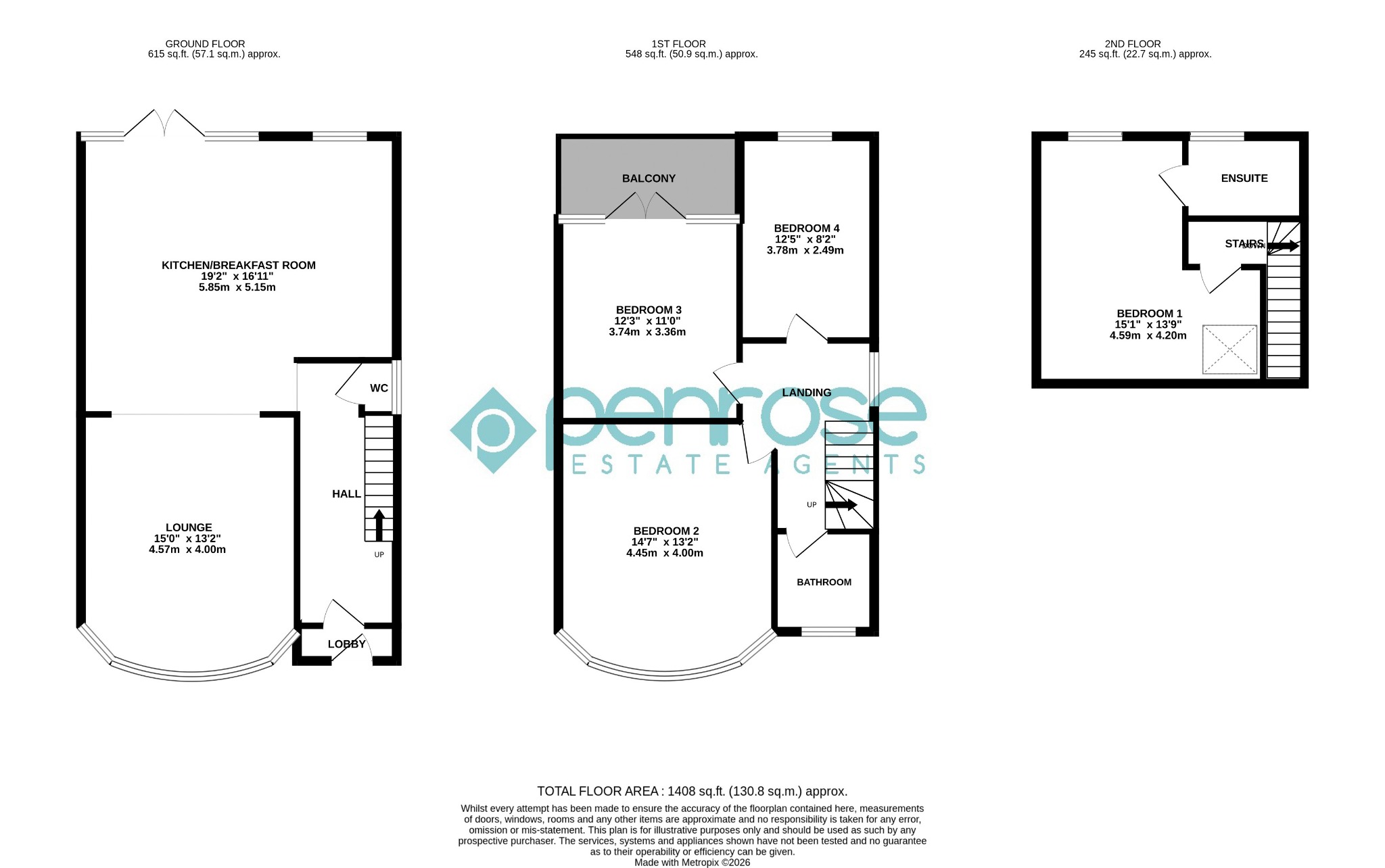 18, Whitehill Avenue, Bedfordshire floorplan