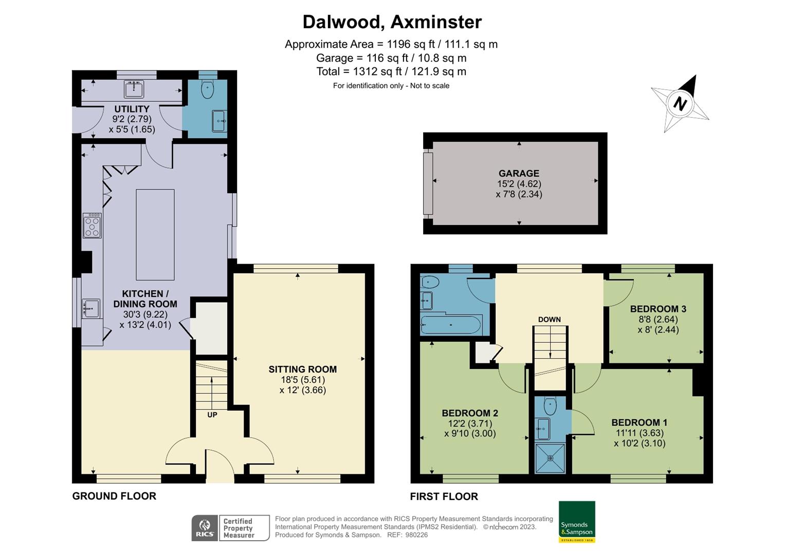 Rising Sun, Dalwood, Axminster EX13, 3 bedroom semidetached house for