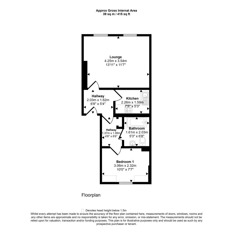 7(B), Market Square, Buckingham floorplan