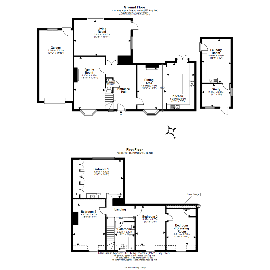 The Gardeners Cottage, New Road, Lambourne End floorplan