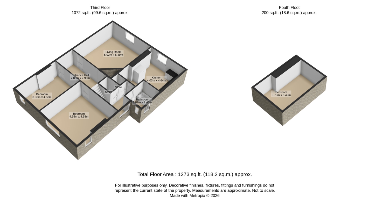 Flat 3, Longville, Pittville Circus Road, Cheltenham floorplan