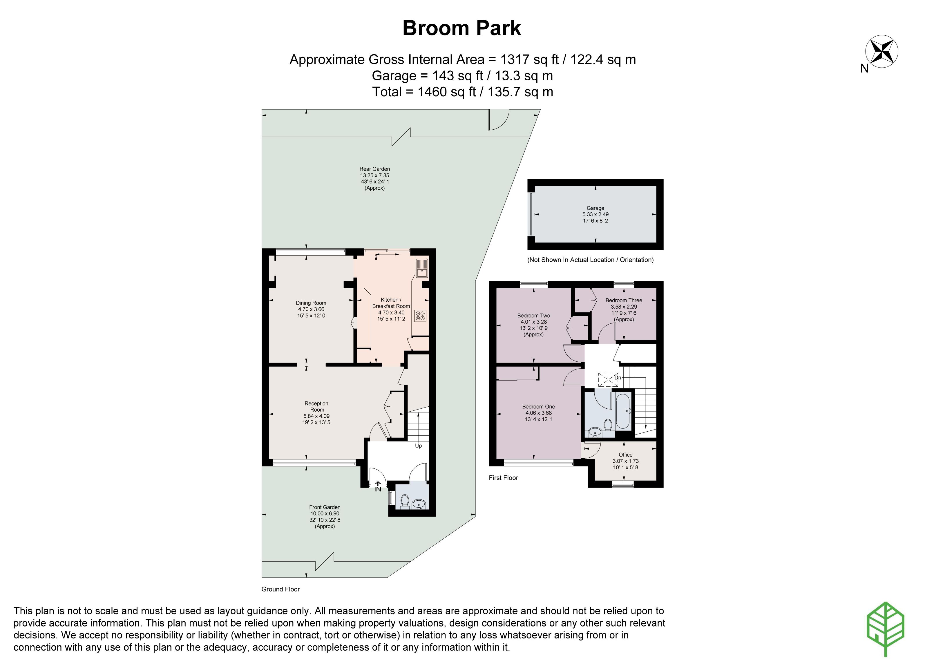 6, Broom Park, Teddington floorplan