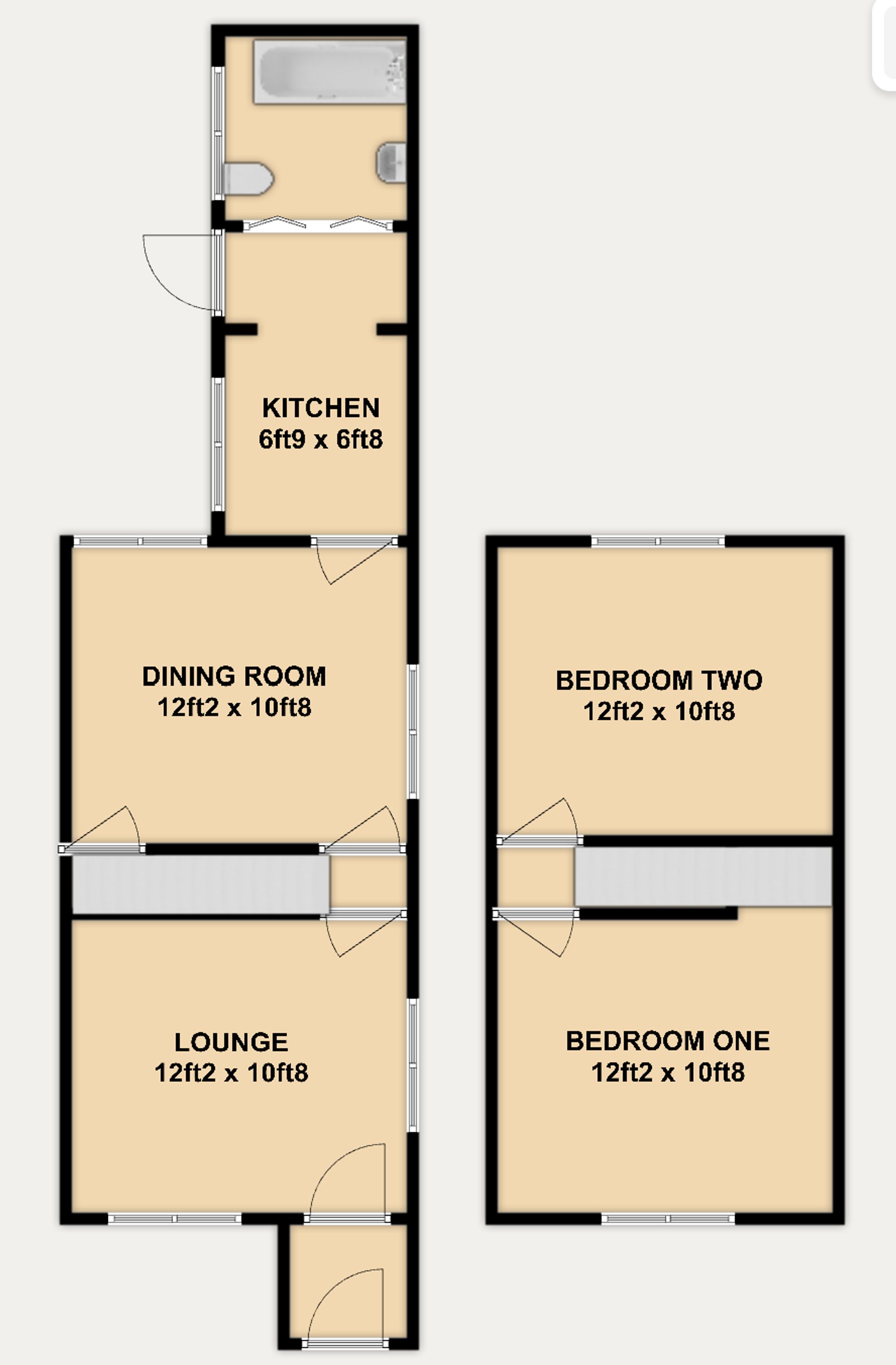 55 Primrose Street, Deeside floorplan