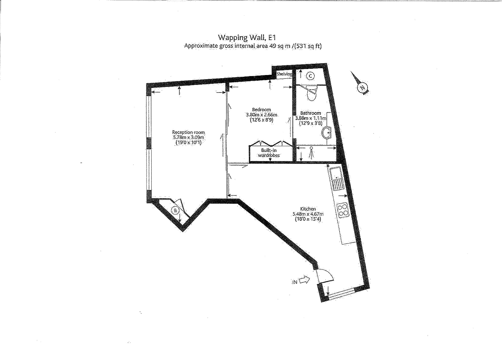 Wapping Wall, London floorplan