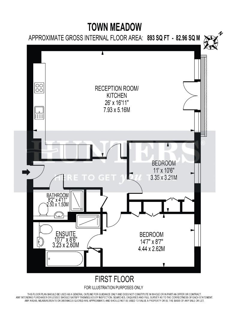 Apartment 30, 1 Town Meadow, Brentford floorplan