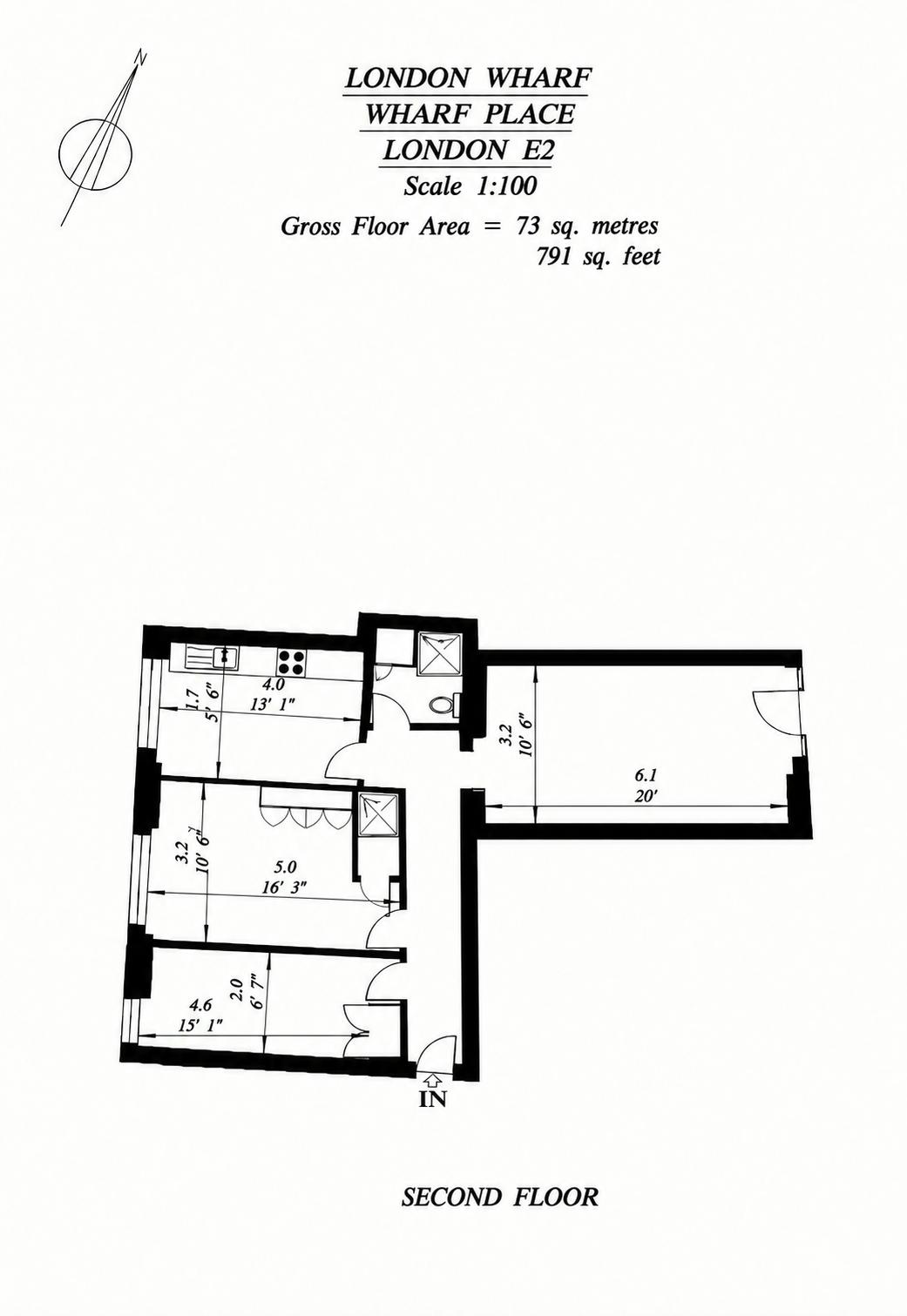 Wharf Place, London floorplan