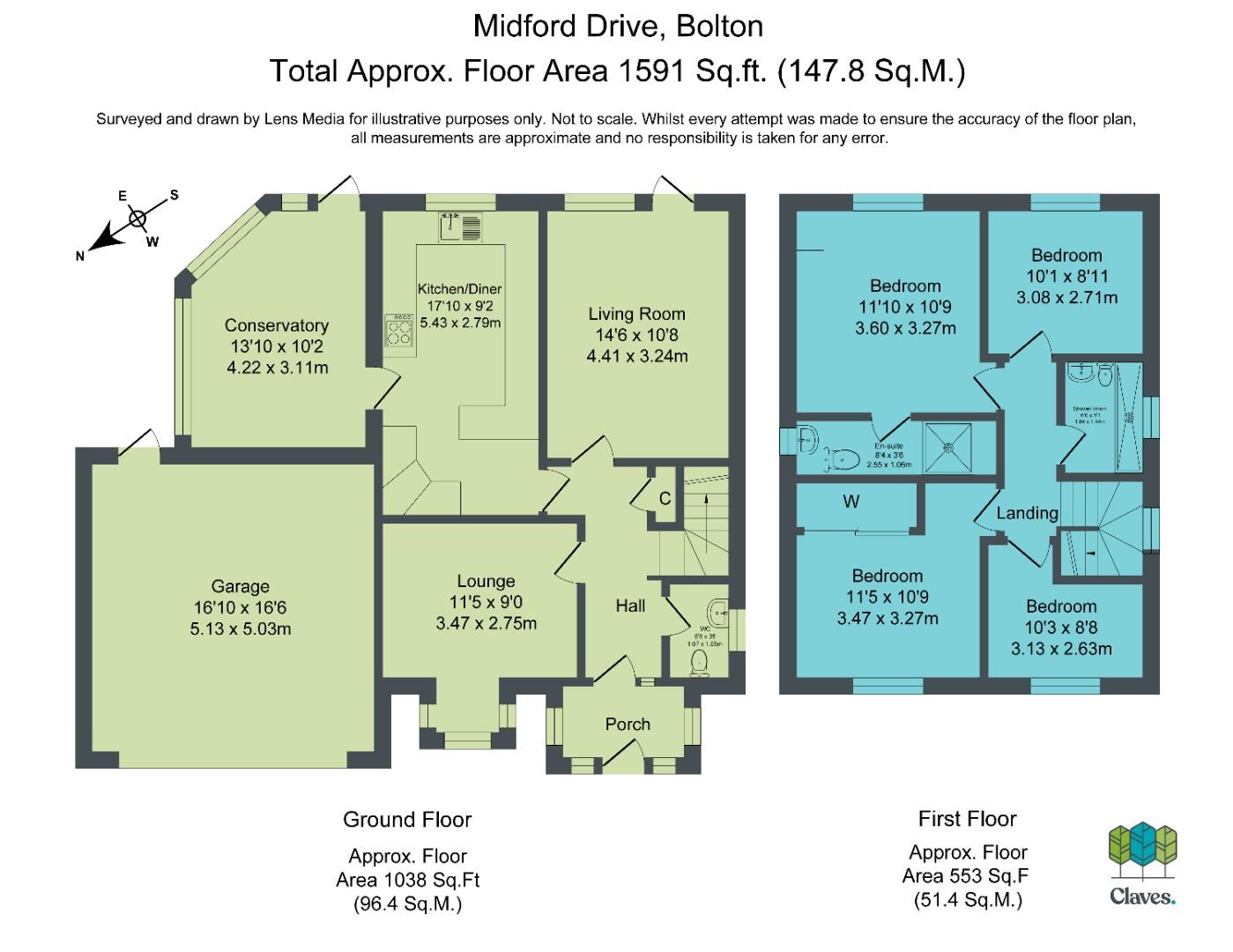 42, Midford Drive, Bolton floorplan