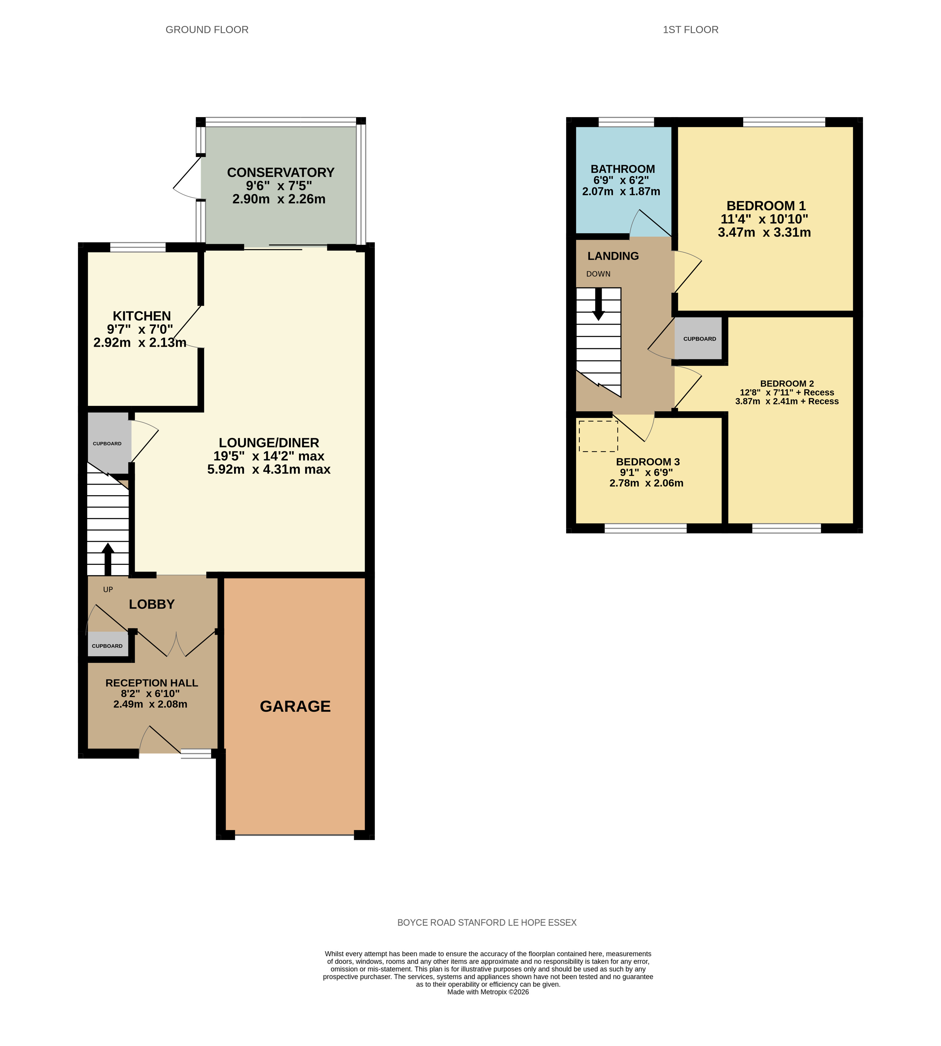 184, Boyce Road, Essex floorplan