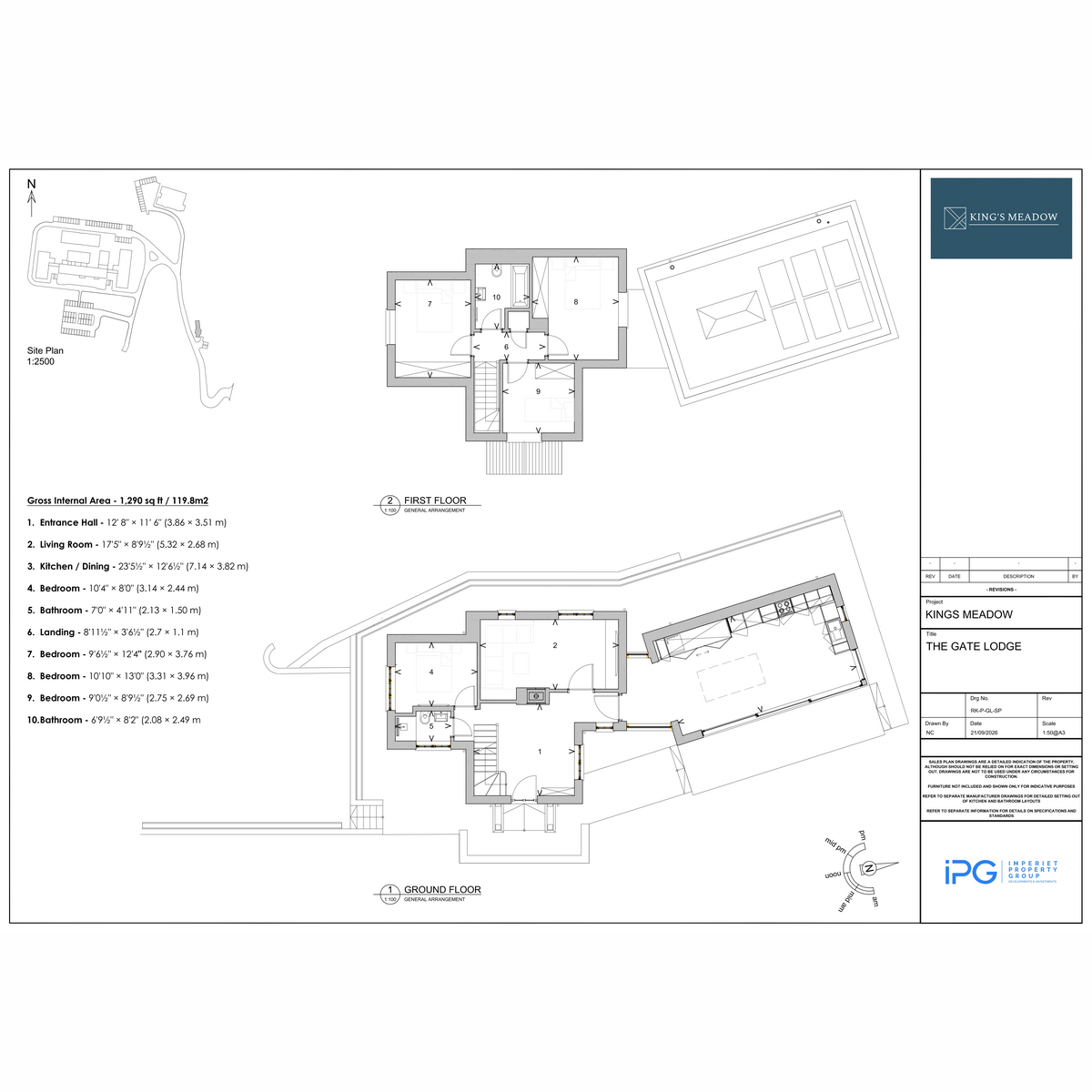 Flat The Gate Lodge, 1, Kings Meadow, Caterham on the Hill floorplan