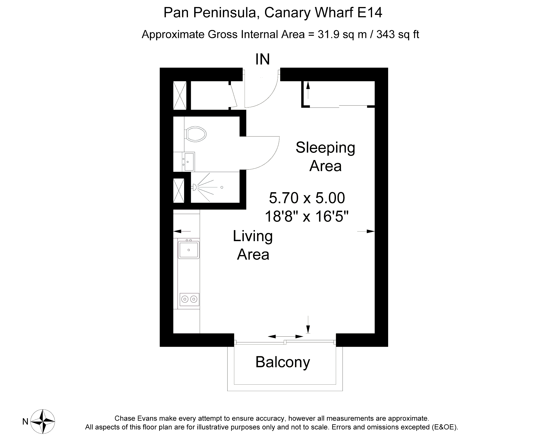 0 Bedrooms Studio to rent in West Tower, Pan Peninsula, Canary Wharf E14