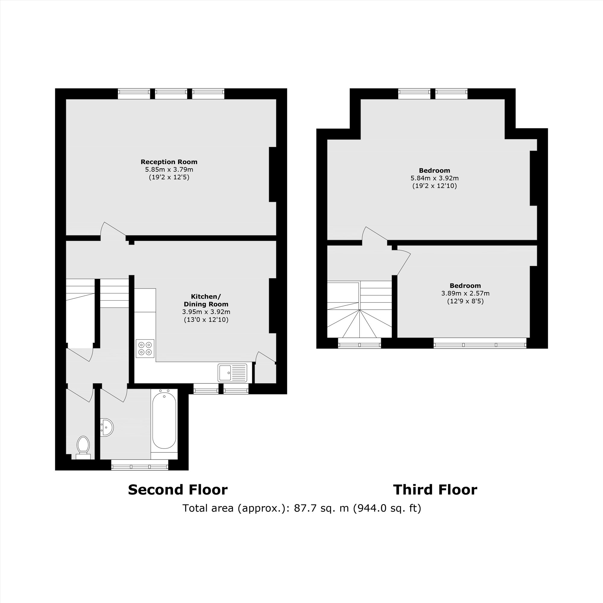 Flat 2, 1458, London Road, London floorplan
