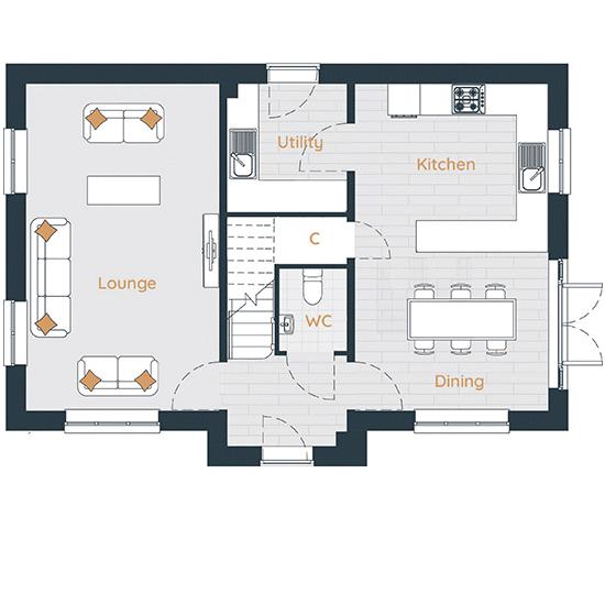 Plot 43 The Ormonde, Lower Limes, Barnsley floorplan