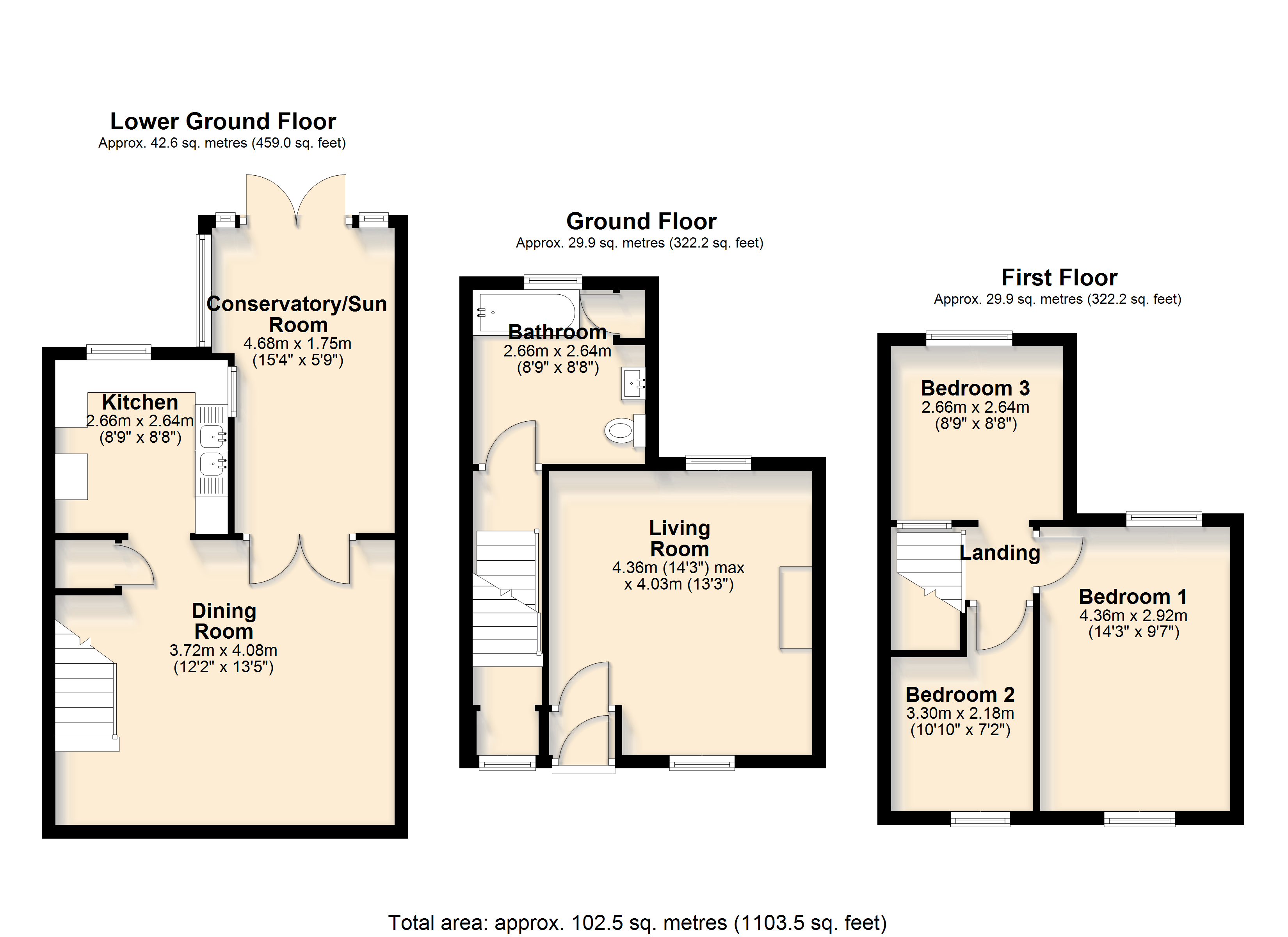 3, Belmont Road, Ivybridge floorplan