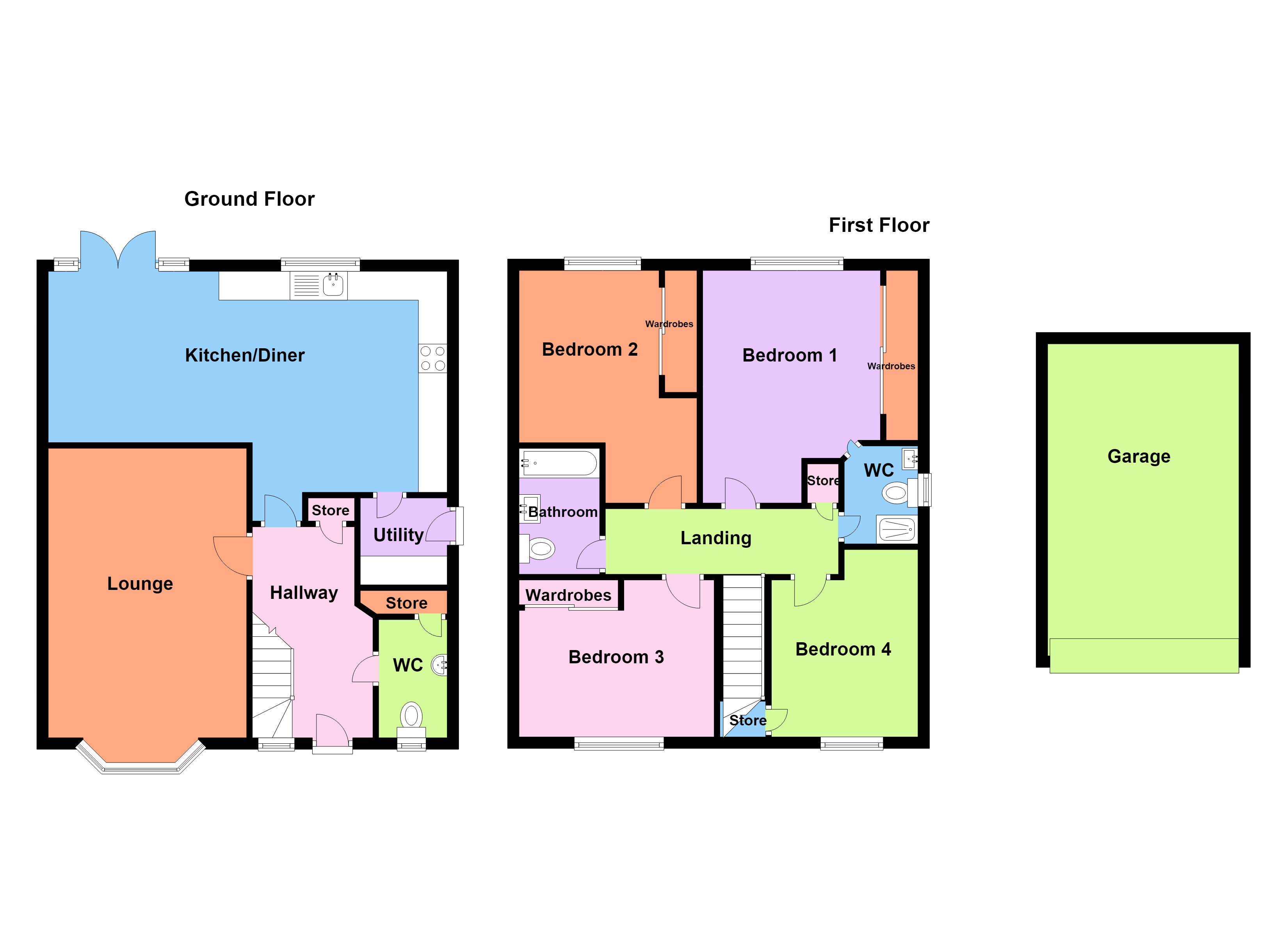 43, Woodland Crescent, Doncaster floorplan