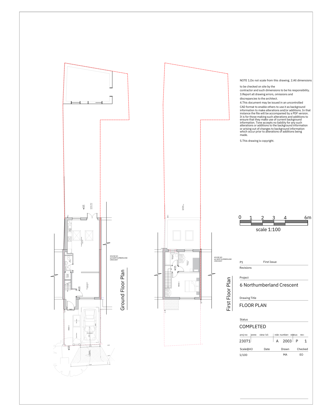 6, Northumberland Crescent, London floorplan