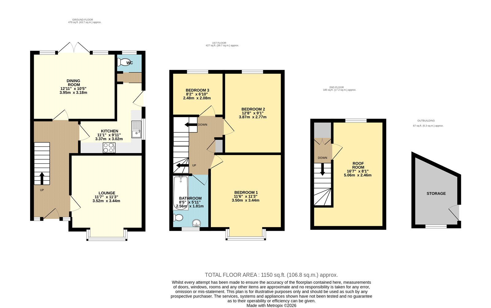 6, Mathews Street, N E Lincs floorplan