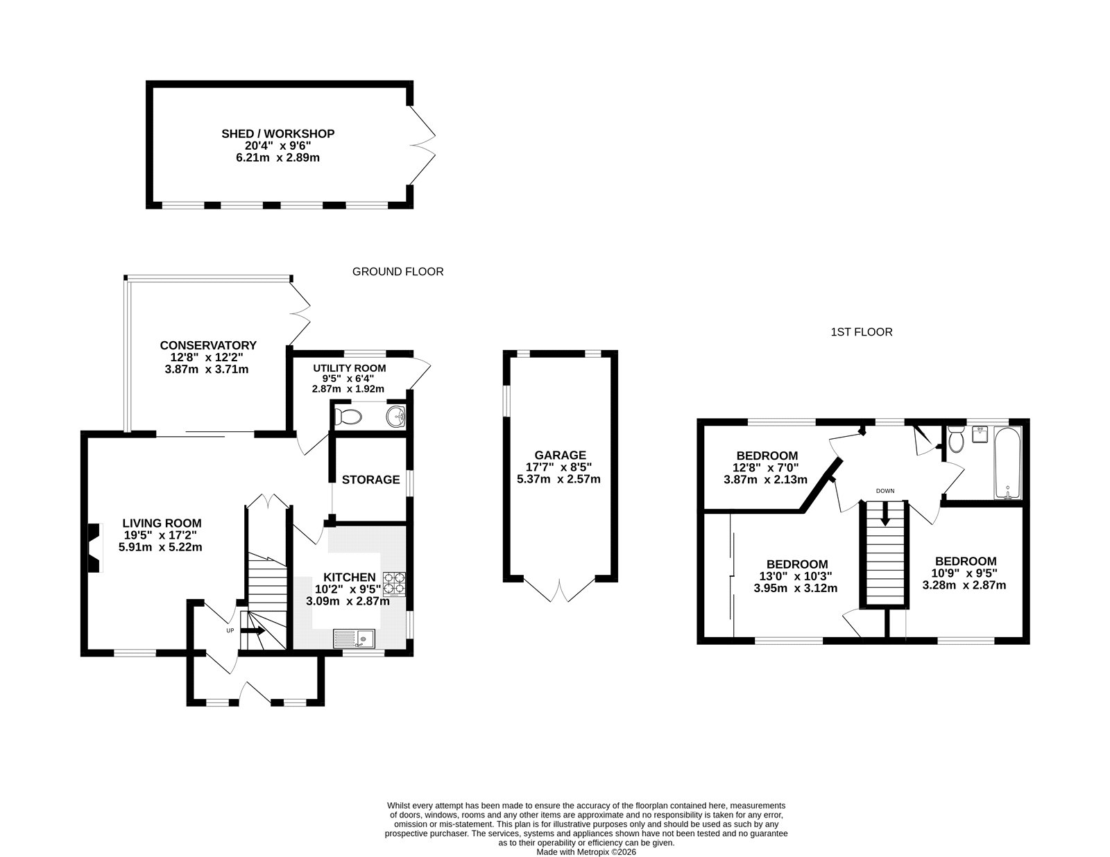22, Church View, Ash floorplan
