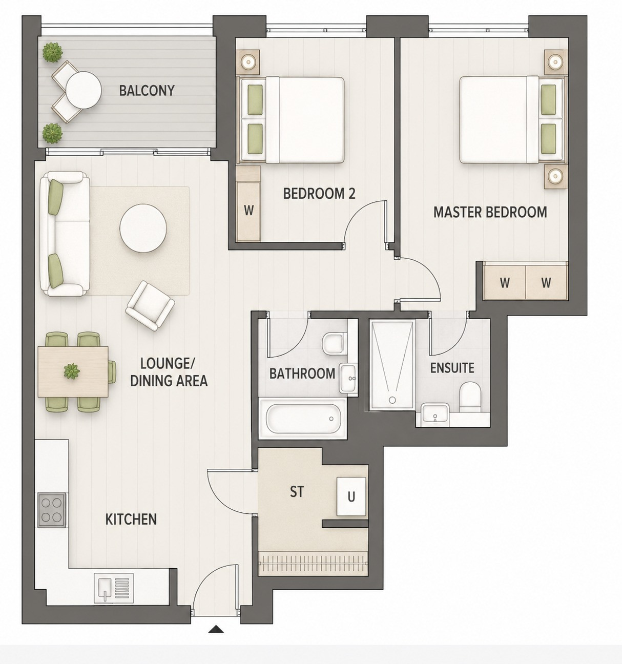 50 Bowden House,, 9 Palmer Road, Battersea floorplan