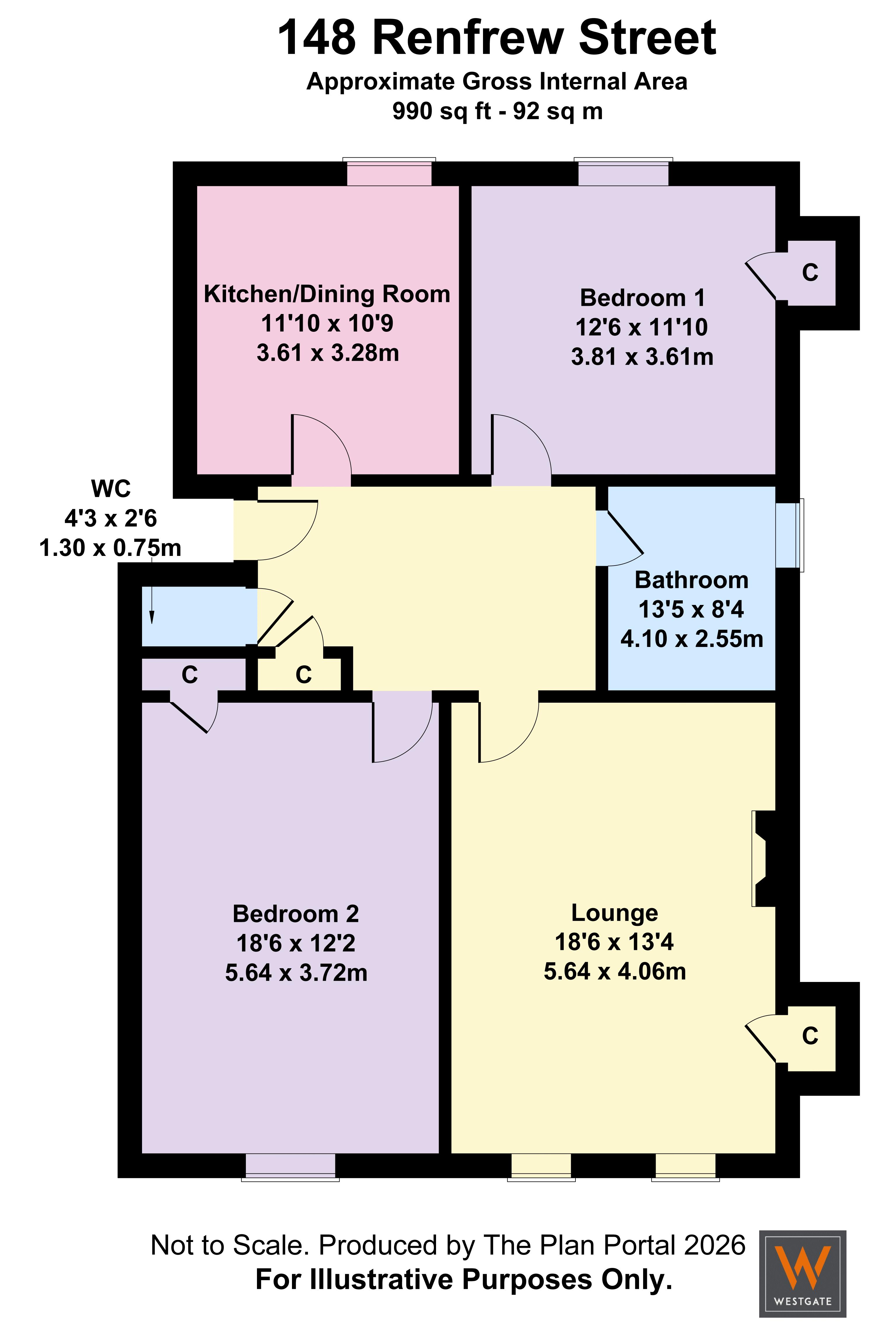 Renfrew Street, Glasgow floorplan