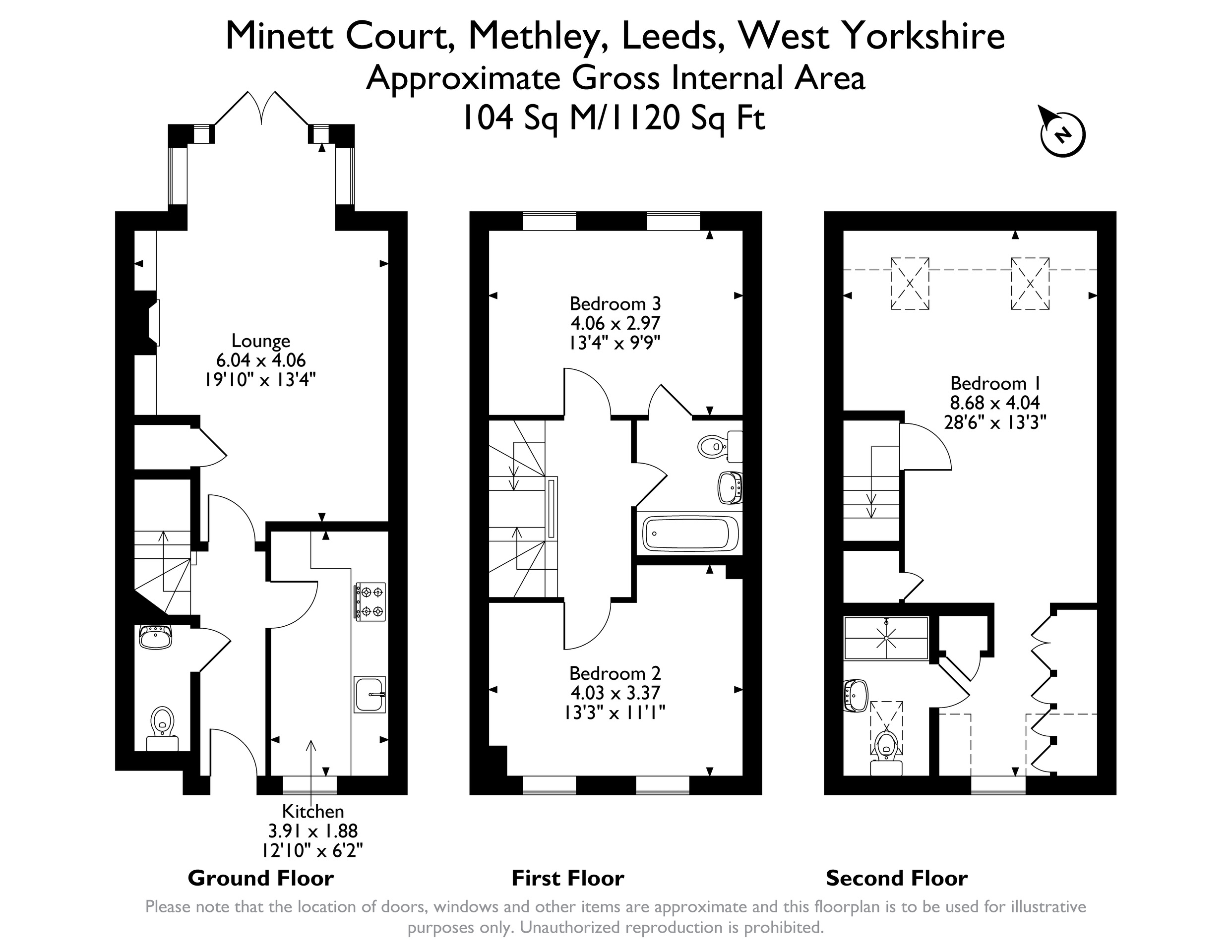 7 Minett Court, Leeds floorplan