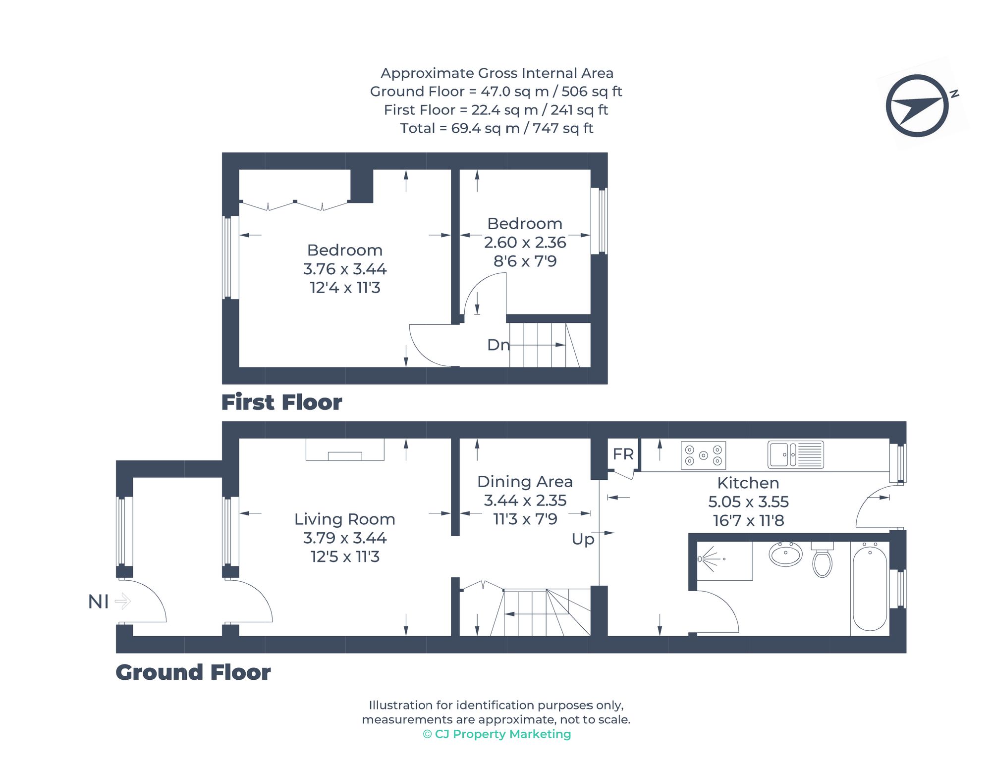 7 Albert Road, Arlesey floorplan