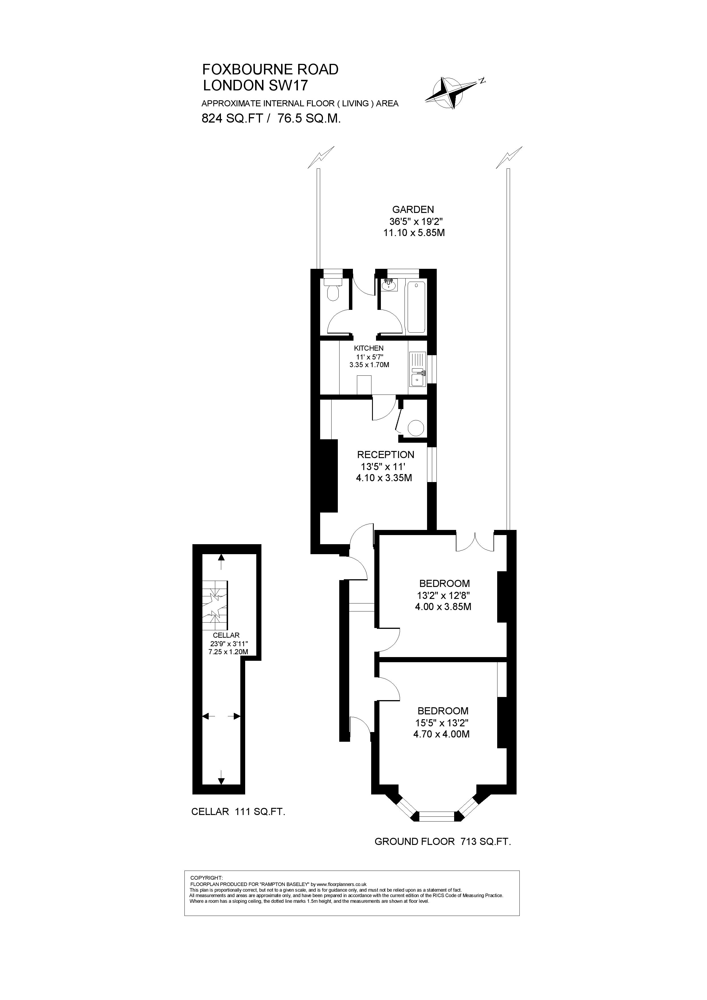 Foxbourne Road, London SW17, 2 bedroom detached house for sale
