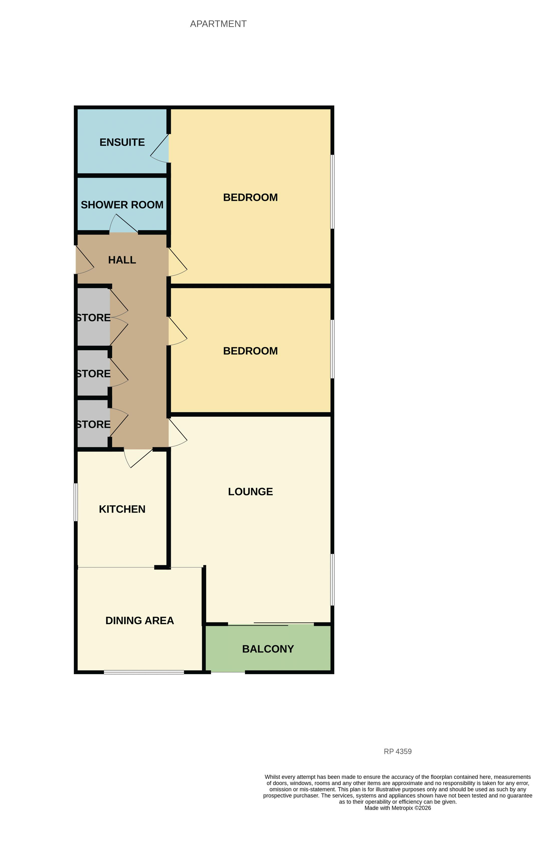 1, St. Annes Court, Llandudno floorplan