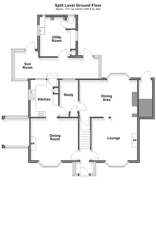 Mill Bank, Headcorn floorplan
