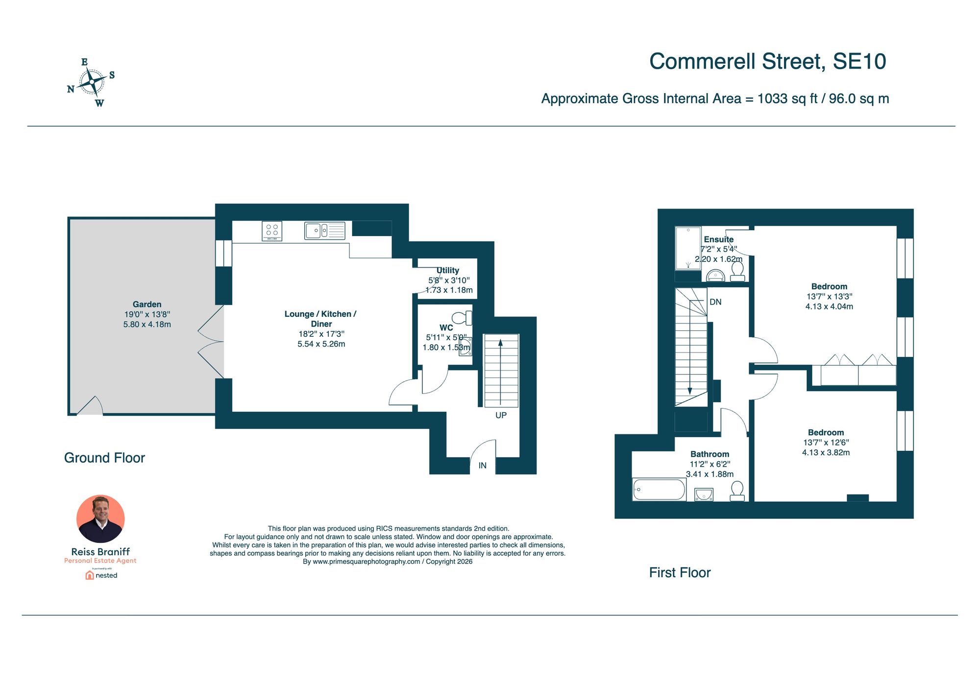 Flat 11, 49 Commerell Street, London floorplan