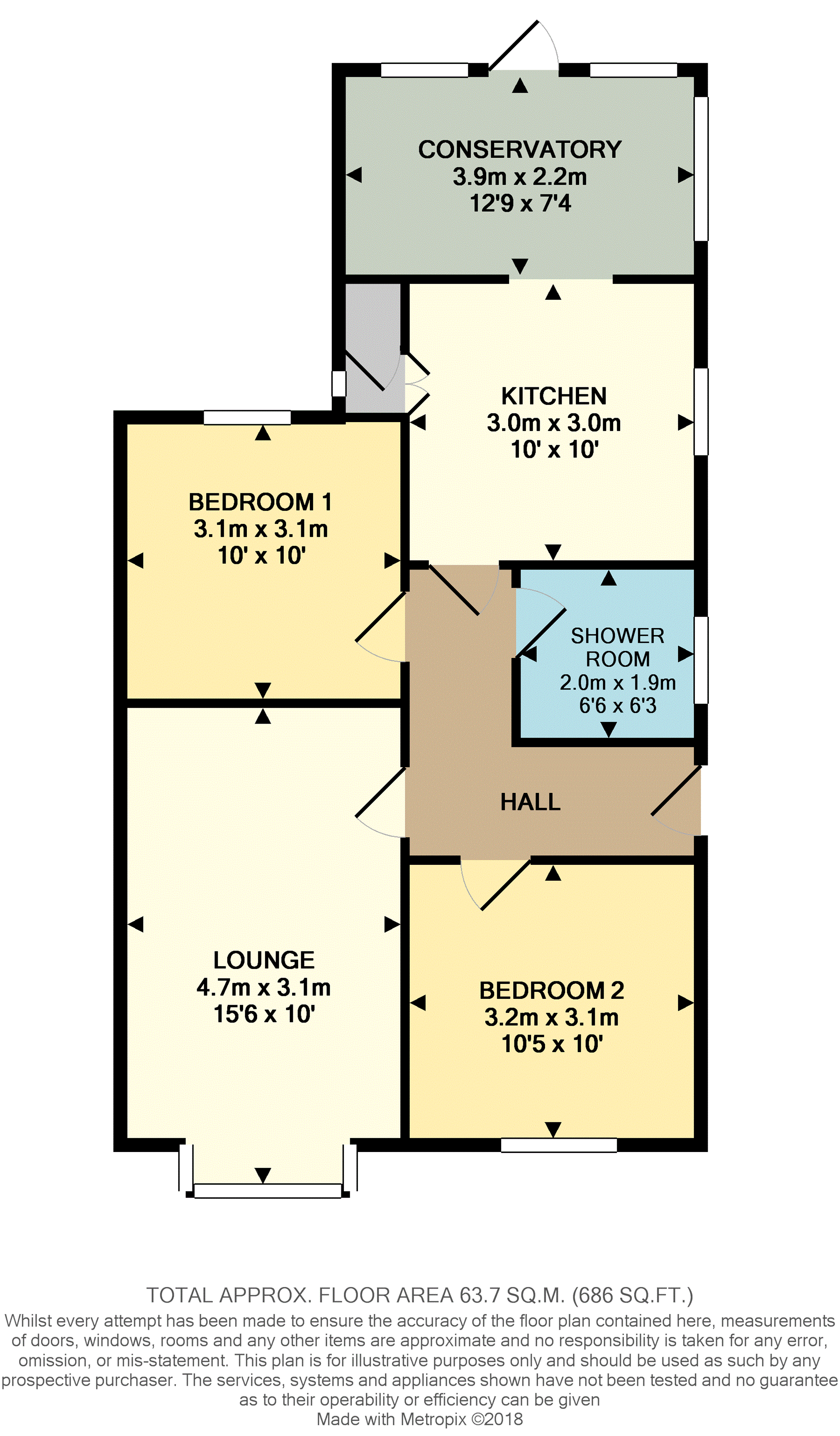 2 Bedrooms Semi-detached bungalow for sale in North Bersted Street, North Bersted, Bognor Regis PO22