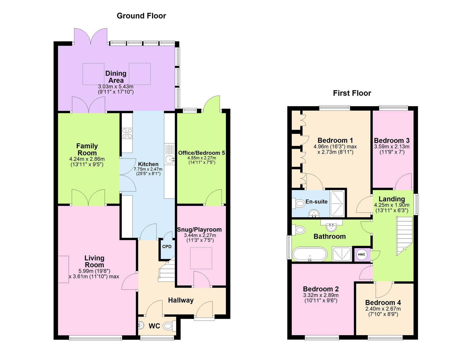 12, Swanbourne Close, Biggleswade floorplan