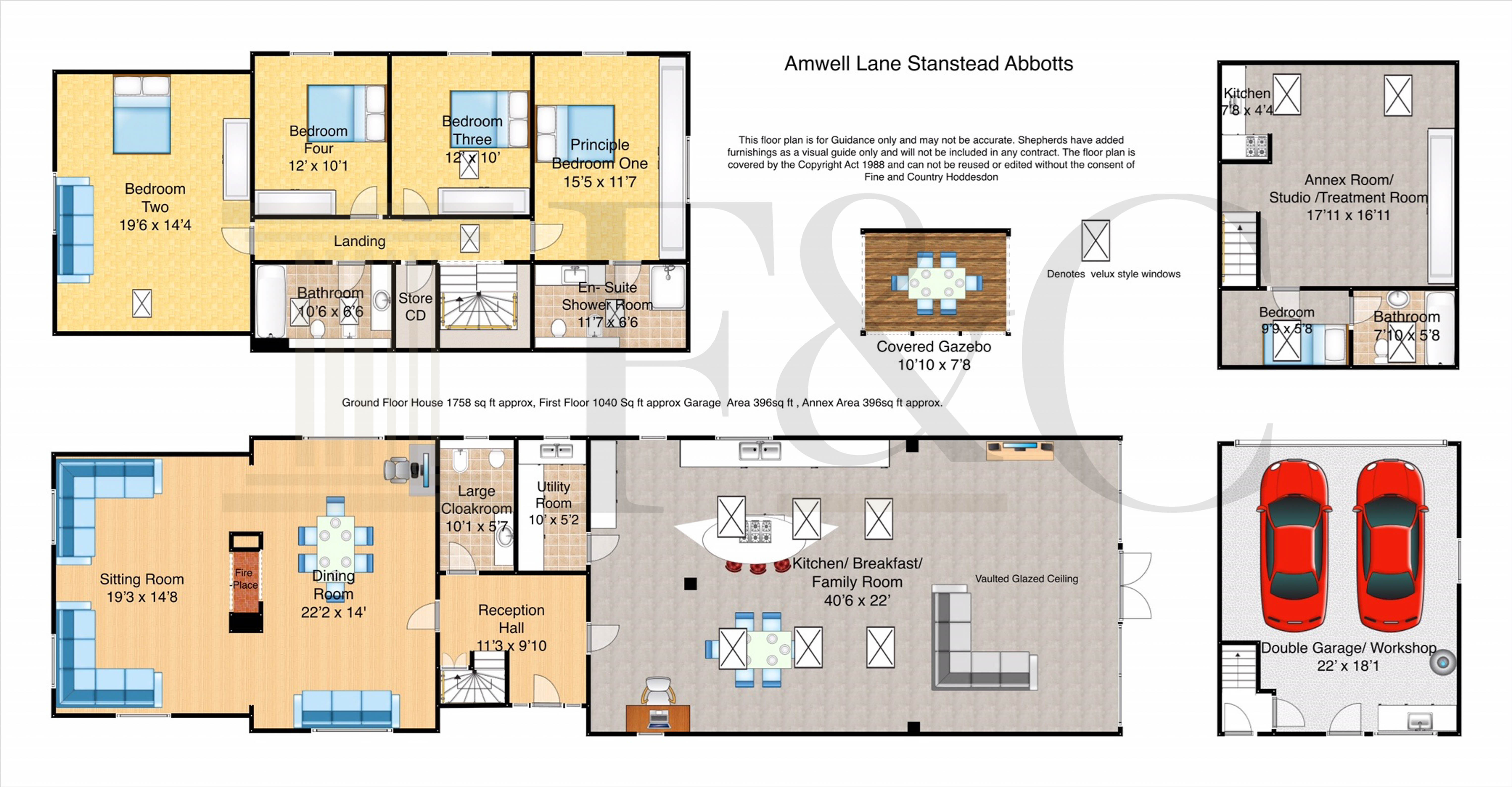 14, Amwell Lane, Stanstead Abbotts floorplan