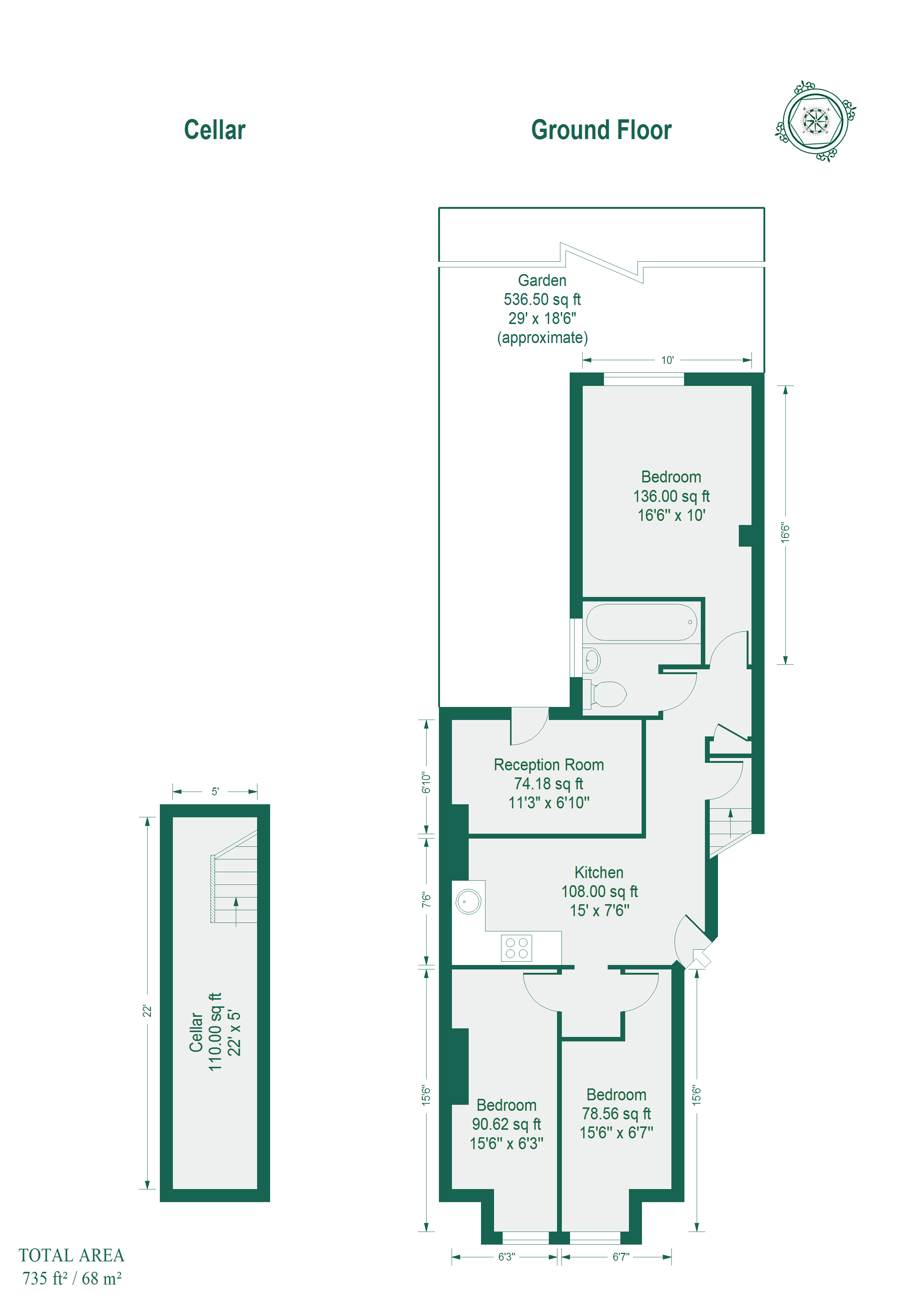 33 A, Fairbridge Road, London floorplan