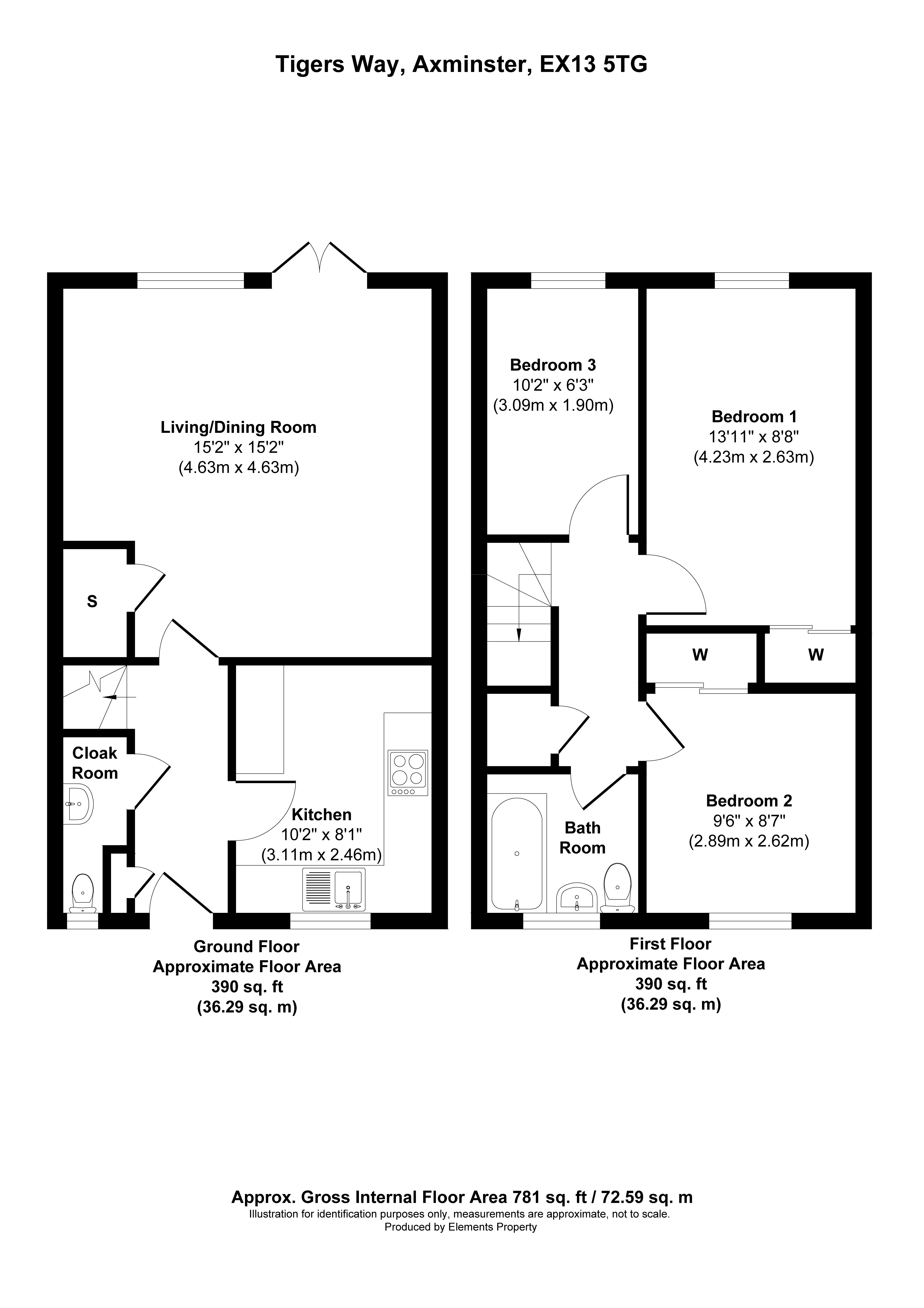 Tigers Way, Axminster EX13, 3 bedroom semidetached house for sale 63323056 PrimeLocation
