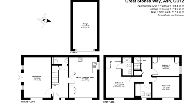 23, Great Stones Way, Aldershot floorplan