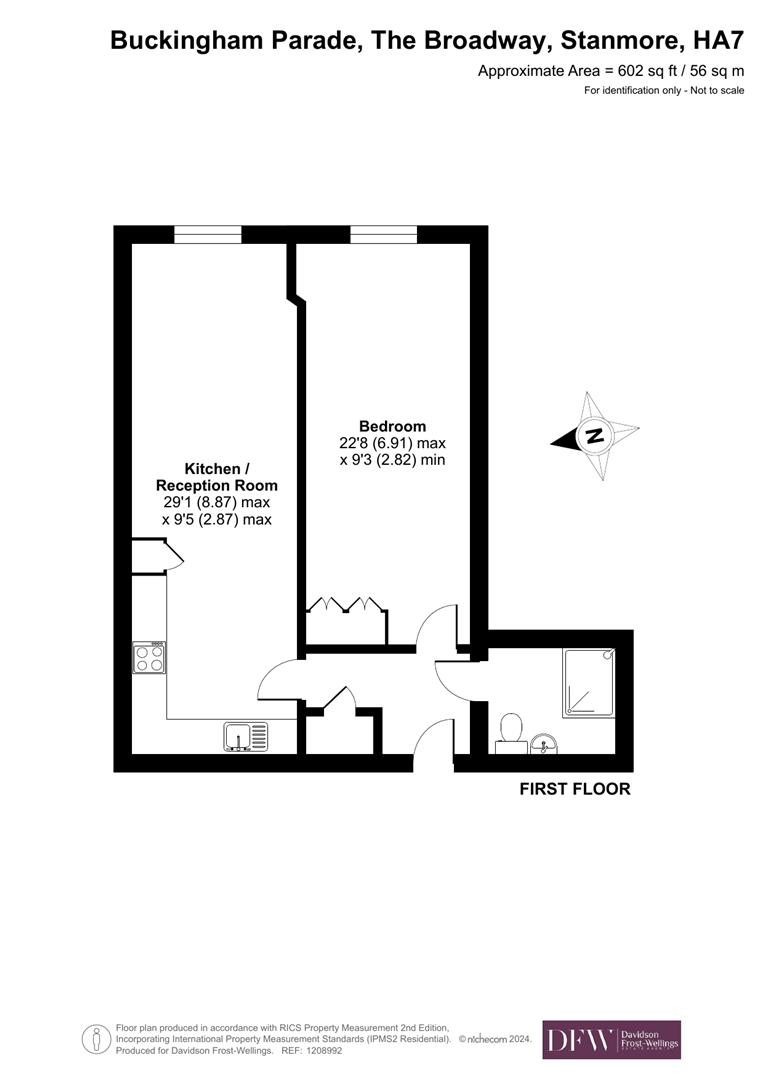 Flat 3, Buckingham House East, Stanmore floorplan