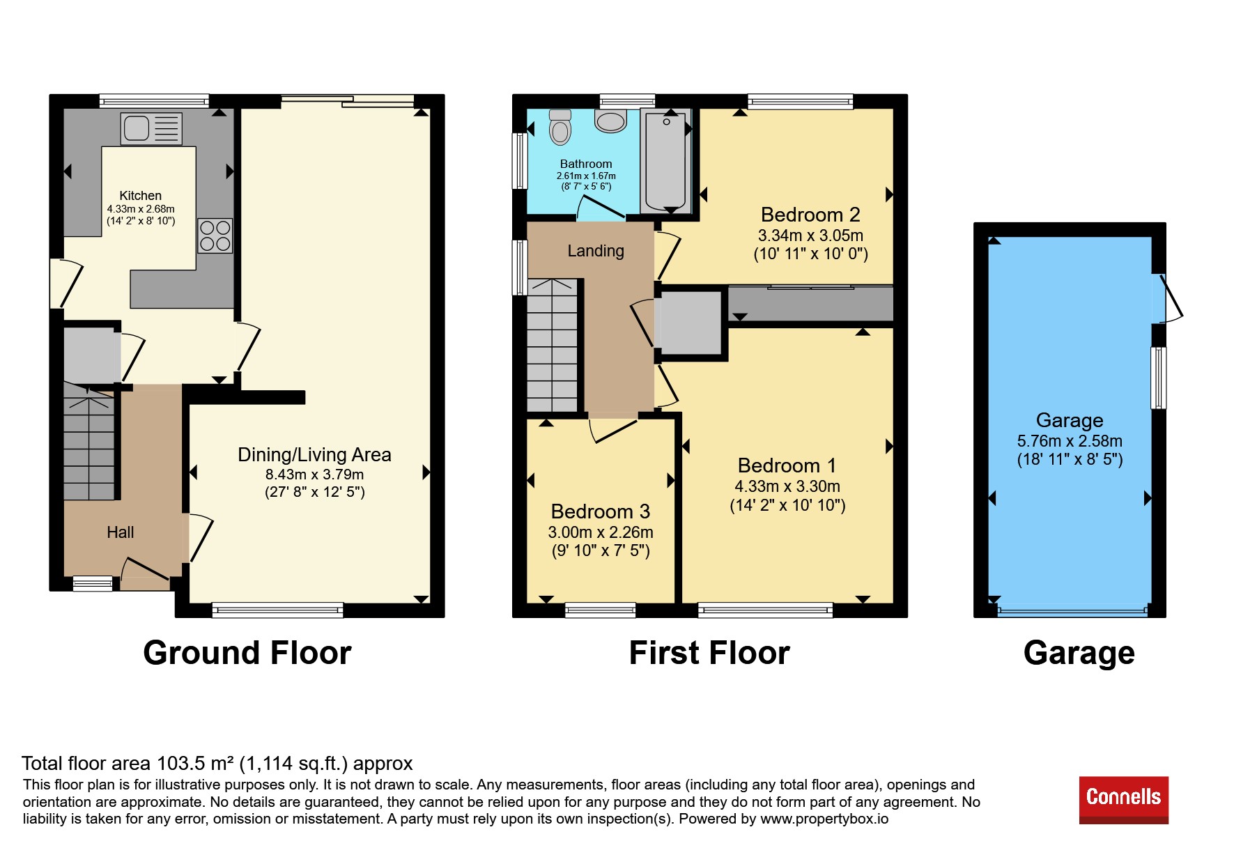 12, Brookside, Crawley floorplan