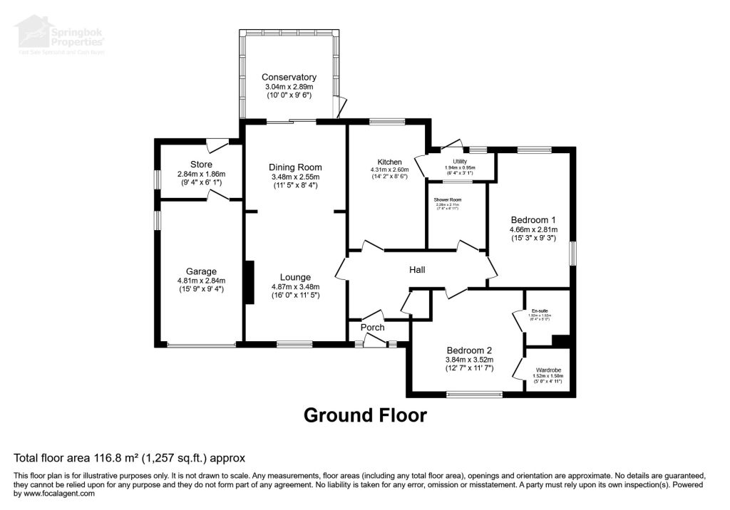 5, Lea Way, Stoke-on-Trent floorplan