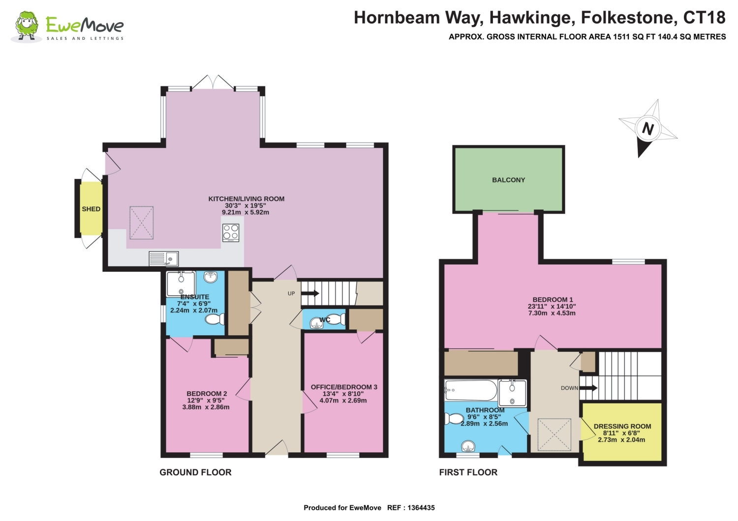 7, Hornbeam Way, Folkestone floorplan