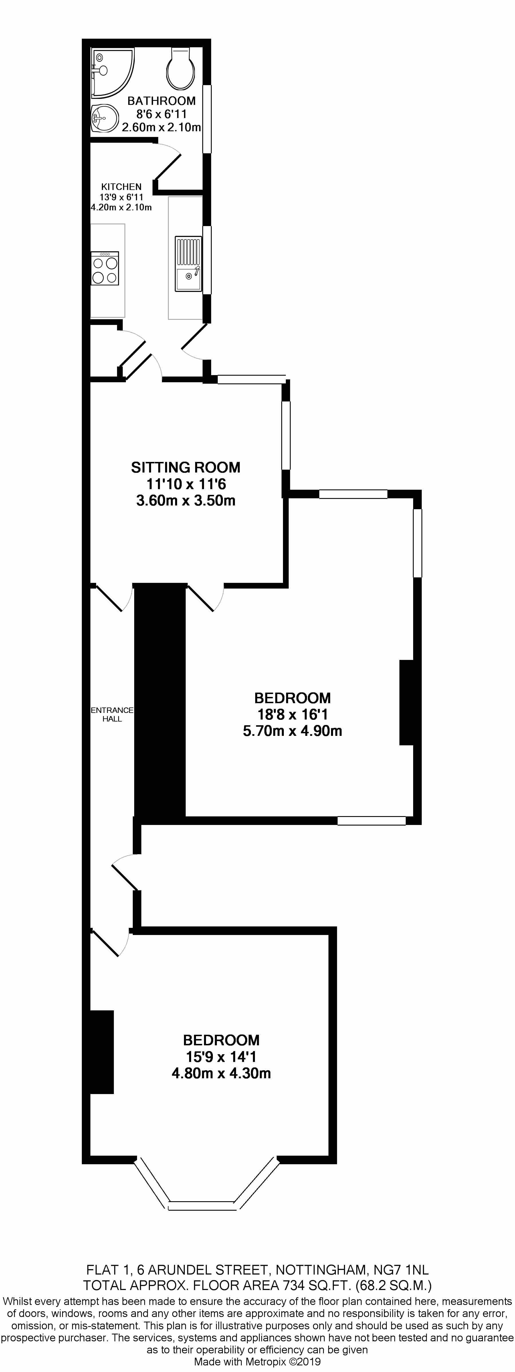Arundel Street, Nottingham floorplan