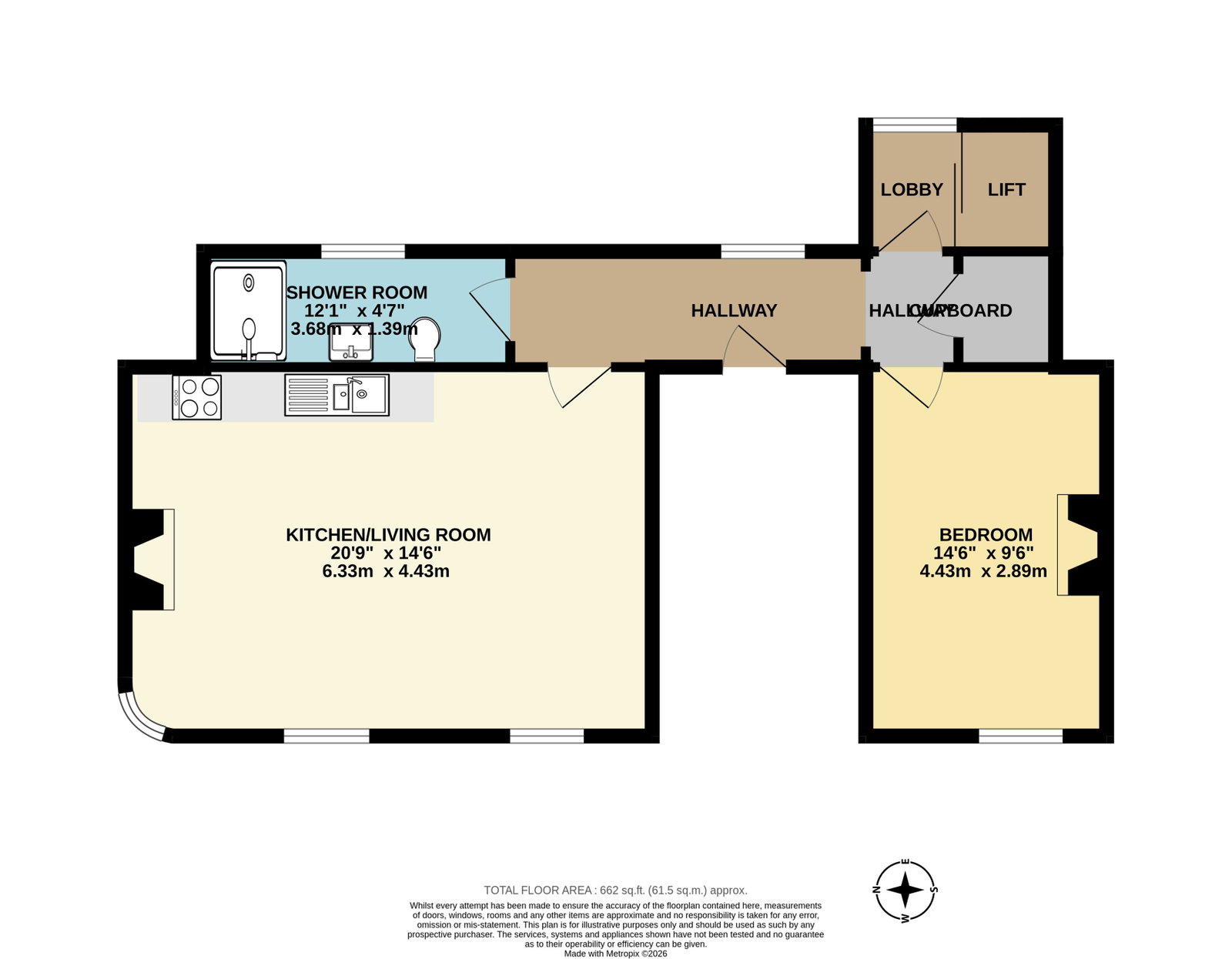 8,Apartment 6 'Halliford', Elliot Terrace, Plymouth floorplan
