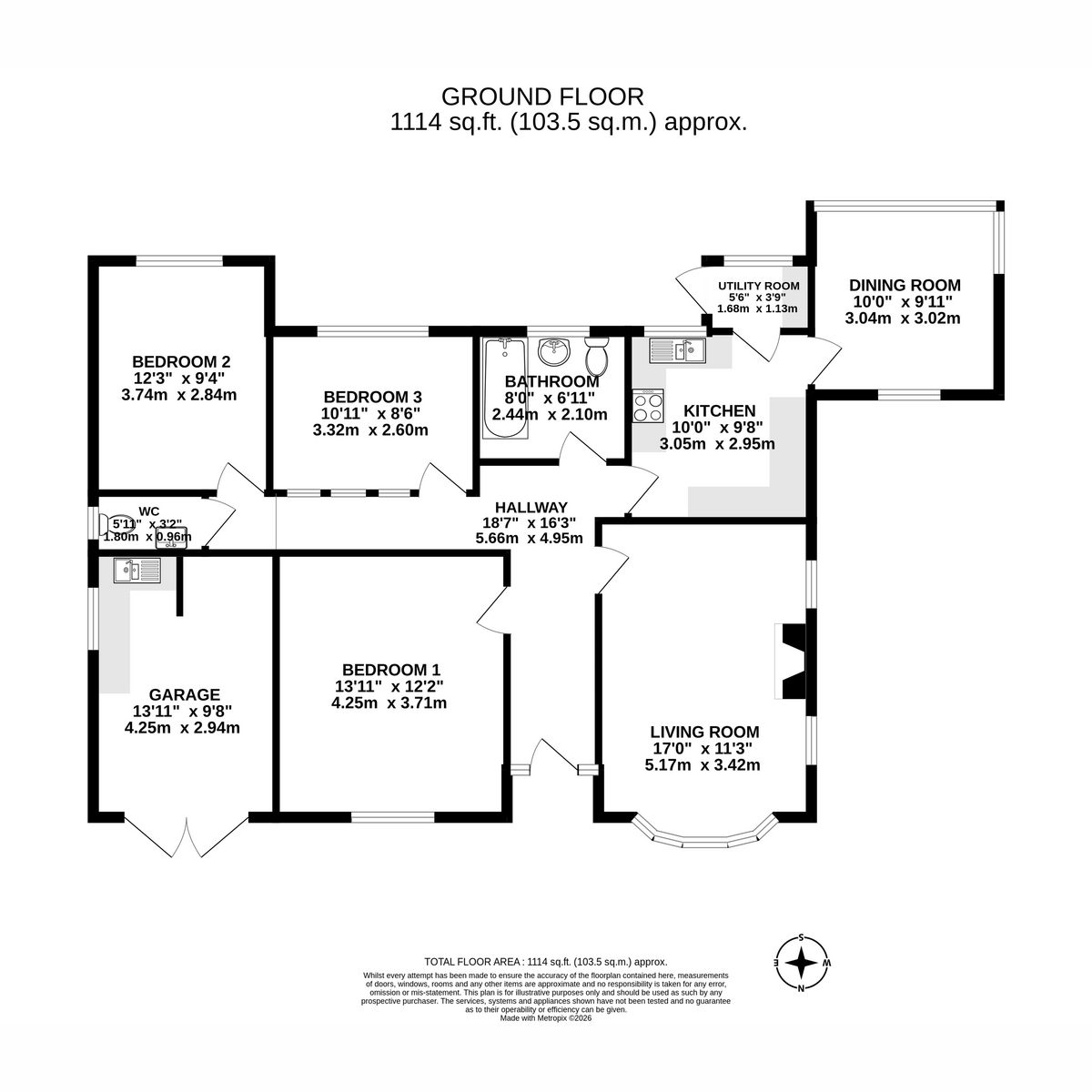 Quiet Ways, Station Lane, Barton floorplan